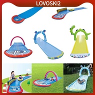 [LovoskiacMY] Pool Lawn Water Slide Outdoor Party Yard with Sprinkler for Teens Kids Adult