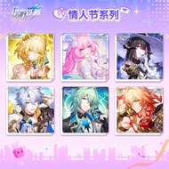 Honkai：Star Rail Valentine's Day Series Keychain Refrigerator Magnet Colored Paper Cyrene The Dahlia