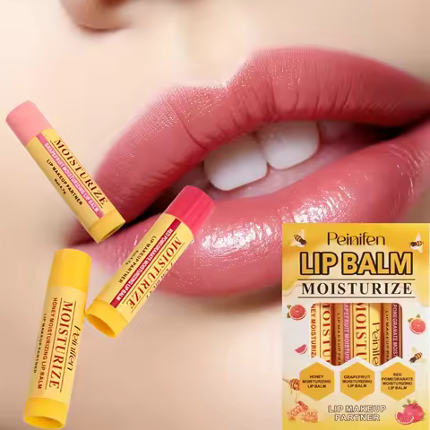 Milk Jelly Lip Balm Lip Moisturizing Fruit Moisturizing Lip Balm 3 Pieces/Set-1 Set