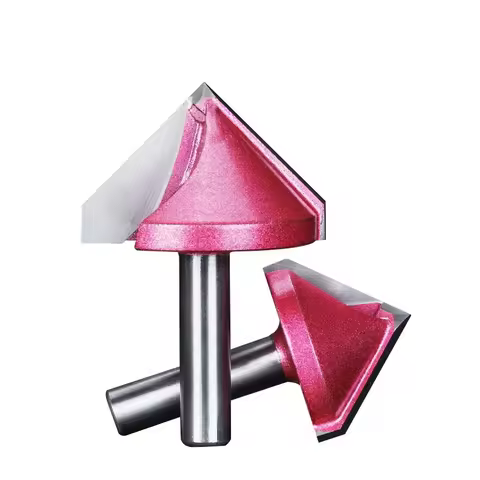 1Pcs 6mm Shank V Bit Woodworking Milling Cutter CNC Solid Carbide End Mill 3D Wood MDF Router Bit 60