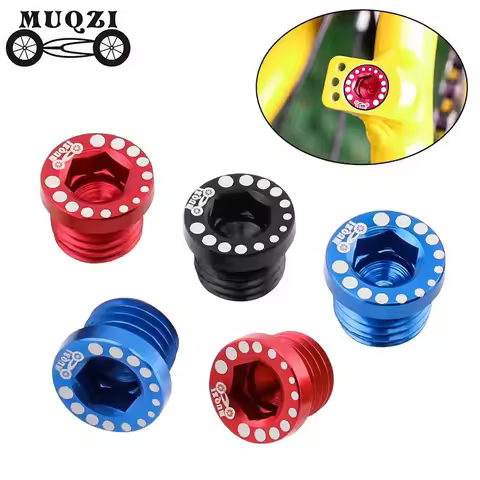 MUQZI 1/2/4/10pcs Dust Proof Screws Blots Plugs M10x1.25 Bike V Brake Column Screw Nut Cap Aluminum 