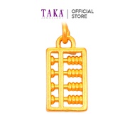 IH0 TAKA Jewellery 999 Pure Gold Mini Abacus Pendant
