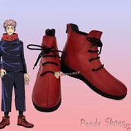 【Big-Sales】 Jujutsu Kaisen Itadori Yuji Cosplay Shoes Anime Cos Red Boots Comic Itadori Yuji Cosplay