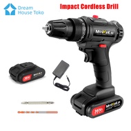 Impact Cordless Drill 36VF / Mesin Bor 2 Baterai tanpa kabel Untuk Tembok Beton/bor tangan listrik/b