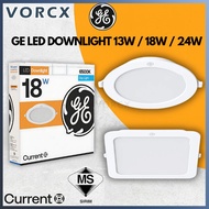 GE LED DOWNLIGHT 13W / 18W / 24W ( 5" / 6" / 8" ) ( ROUND / SQUARE ) RECESSED LED DOWNLIGHT LAMPU CE