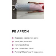 Disposable LDPE apron 125cm disposable apron