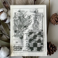 DD 777 0730 Checkerboard Background Seal Transparent Crystal