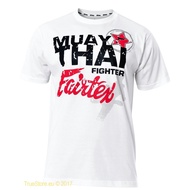 [S-5XL]เสื้อยืดแขนสั้นลําลอง คอกลม พิมพ์ลาย Fairtex Muay Thai Fighter สําหรับผู้ชาย