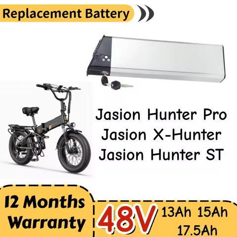 Jasion Hunter Pro X-Hunter 48V 13Ah 15Ah 17.5Ah Lithium-Ion Battery for Jasion Hunter ST Folding Ebi