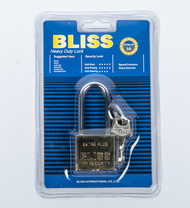BLISS แม่กุญแจล็อค พร้อมลูกกุญแจ 3 ดอก 30L สีเหลือง (Y)