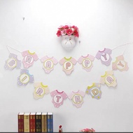 $6.50 first birthday happy birthday banner in romper shape