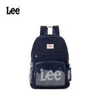 LEE กระเป๋าสะพายหลังกระเป๋าผ้ายีนส์สไตล์ LEE สำหรับผู้หญิงโรงเรียนวิทยาลัยนักเรียนถุง Ita แบบโปร่งใส