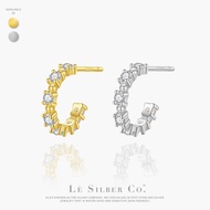 Lè Silber Co.S925 - Golden Orbit Earrings