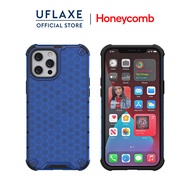 UFLAXE Honeycomb เคสแข็งกันกระแทกสำหรับ Apple iPhone 12 / 12 Pro / iPhone 12 Pro Max / iPhone 12 Mini เคสโทรศัพท์โปร่งแสงใสป้องกันเต็มรูปแบบ เคสป้องกันการกระแทกที่ทนทาน