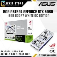 ASUS ROG Astral GeForce RTX™ 5080 16GB GDDR7 WHITE OC Edition | | ROG-AT-RTX5080-O16G-G