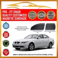 BMW 5 Series E60 2002-2010 (Plastic Frame) (4 pcs) Car Sunshade