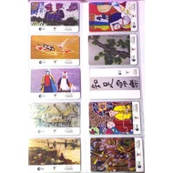 Set of 10pc PRESIDENT'S CHALLENGE 2015 X RAFFLES FINE ARTS AUCTIONEER Fine Arts Painting Ezlink Ez-Link Cards