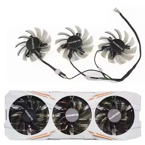 New 75MM T128010SU Cooling Fan Replacement For Gigabyte GeForce GTX 670 680 980 GTX 1080 Ti 1060 107