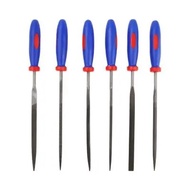 Set of 6 WORKPRO WP mini needle files251018 16mm long, blade size from 8,7mm to 11mm wide - Genuine 