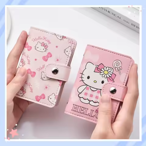 Sanrio Wallet Card Holder ID Credit Card Holder Cartoon hello kitty 20 Cardspassport cover travel ac