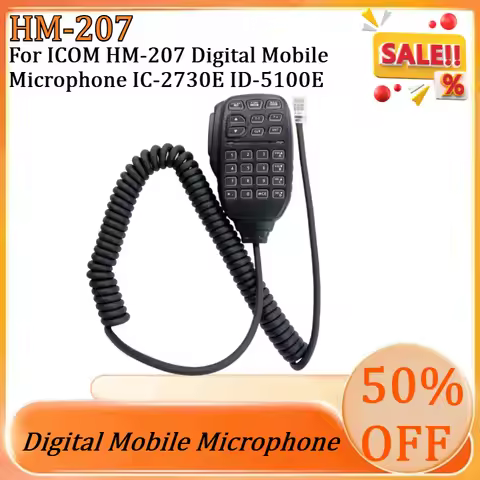Replacement for ICOM HM-207 Digital Mobile Microphone IC-2730E ID-5100E Mobile Phone Microphone Echo