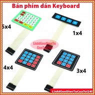 Keyboard stickers 1x4, 3x4, 4x4, 5x4 Matrix Keyboard