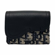 DIOR 黑色牛皮老花提花單肩包斜挎包 銀色五金 可拆卸肩帶