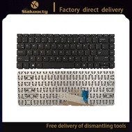 Siakoocty NEW US English laptop keyboard for HP Probook 440 G6 445 G6 440 G7 445 G7 black No backlig