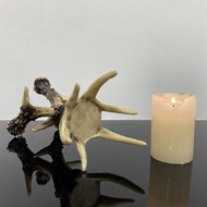 Vintage Candlesticks Resin Animal Candle Holder Antlers Deer Statue Home Decor Living Room Fireplace