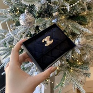 2024 VVIP Christmas gift, rhinestone velvet card bag (size: 11*9*2cm)
