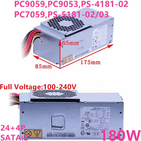 New Original PSU For Lenovo TFX S515 520 S505z S525 S5r6 A2620F 180W Power Supply PC9059 PC9053 PS-4