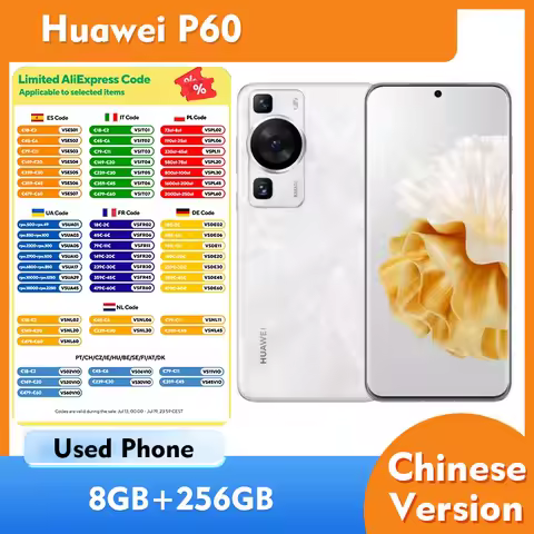 Huawei P60 SmartPhone HarmonyOS Screen 6.67 inches 2700x1220px 4815mAh 4G Used Phone