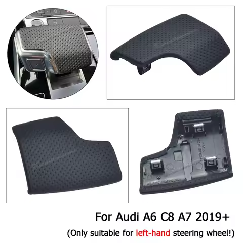 Car Gear Shift Knob shift knobs Cover Perforated LHD For Audi A6 C8 A7 2019+ Q7 A8 Q8 RS7 4K1713139D