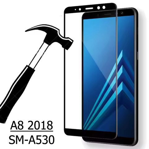 3PCS Full Glue 3D Tempered Glass For Samsung Galaxy A8 2018 Screen Protectors For Samsung Galaxy A8 