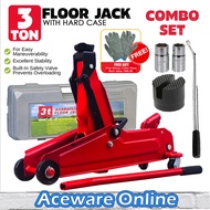 3 Ton Floor Jack With Hard Case Jack Buaya Jek Kereta Tayar Hydraulic Car Jet Jack Kereta Car Repair