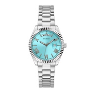 Guess Silver Luna Aqua Stainless Steel Strap Men Watch GW0308L4