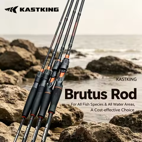 Kastking 1.8/2.13m 2-Piece Casting Rod Carbon Fiber with Ceramic Guides & Competitive Scroll holder