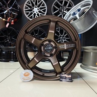 [1PC] Sport Rim 17inch RAXER TR1S 17X7.5JJ ET42 5H114.3 MBRZ