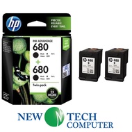 INK ORIGINAL HP BLACK TRI COLOR 680 COMBO PACK / TWIN PACK / BLACK / COLOR INK CARTRIDGE
