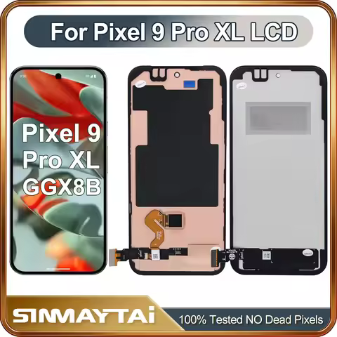 Pixel 9Pro XL AMOLED Display With Frame For Google Pixel 9 Pro XL LCD Display GZC4K Touch Screen Dig