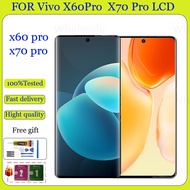 Original AMOLED For Vivo X60 Pro X70 Pro LCD Display Touch Screen With Frame Replacement