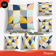 Abstract Sofa Pillow Case 40x40 cm Pastel Blue Yellow Cushion Pillow
