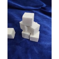 White marble dice cube blocks
