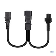 SUP IEC320 C14 to C5+C13 Y-Type Splitter Power Cord IEC 320 C14 Male to C5+C13 Female Power Supply A
