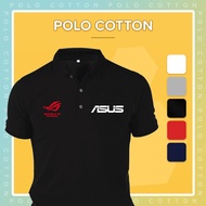 Baju ASUS ROG GAMERS Cotton Polo T Shirt T-Shirt Tee Tshirt Kolar Unisex Casual PC Computer Gaming P