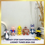 GANTUNGAN LOONEY TUNES BUGS BUNNY TWEETY KEYCHAIN SYLVESTER CAN