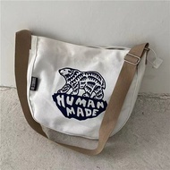 Human Made Small Canvas Tote Bag Polar Bear Print