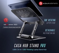 [ ADAM elements Malaysia ] Casa Hub Stand Pro USB-C 6 In 1 Laptop Stand Hub
