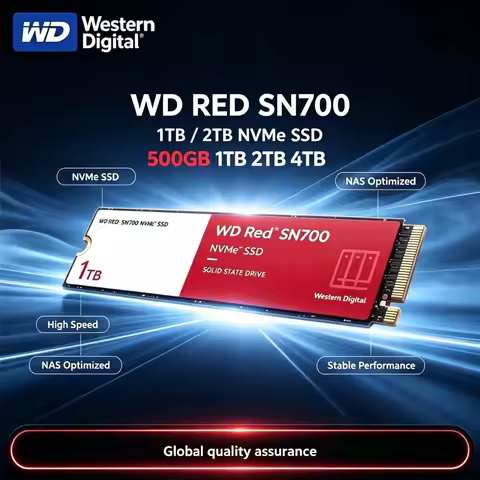 Western Digital WD Red SN700 NVMe SSD M.2 2280 Internal Solid State Drive Heatsink High Speed Disk f