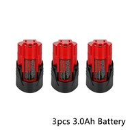 Brand new for 12V Milwaukee Battery 3Ah Compatible with Milwaukee M12 XC 48-11-2410 48-11-2420 48-11